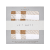 Plaid Cotton Crib Sheet