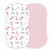 Playful Kitty & Candy Stripe Changing Pad Cover/Bassinet