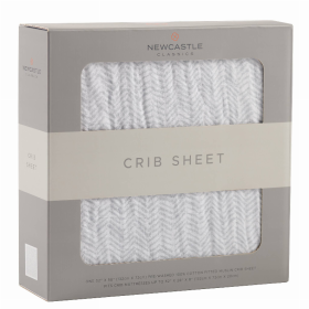 Herringbone Crib Sheet