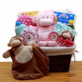 Puppy Tails New Baby Gift Basket