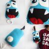 Baby Handmade Laughing Monster Pull String Musical Box for Crib Stroller Travel Appease