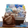 Puppy Love New Baby Gift Basket - Pink