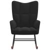 Rocking Chair Black Velvet