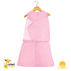 The Laughing Giraffe Baby Swaddling Sleep Sack (Color: Pink, size: 0-6M)