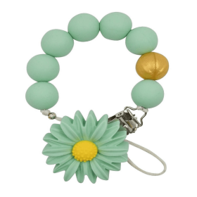 Pacifier Clip (Color: Mint Blossom)