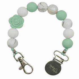Pacifier Clip (Color: Mint Garden)