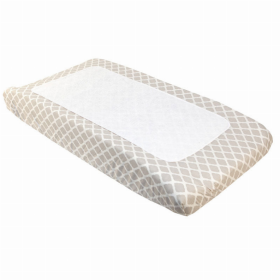 B & N Printed Percale Change Pad With Terry Insert Sheet (Color: Pattern 1)