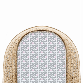 Fitted Bassinet Sheet (Color: Grey Petal)