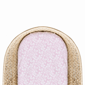 Fitted Bassinet Sheet (Color: Pink Berries)