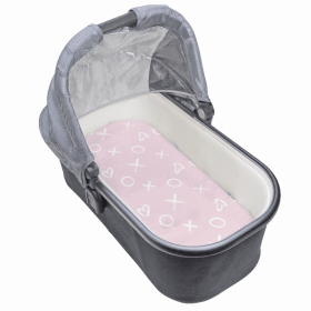 Fitted Bassinet Sheet (Color: Pink Xo)