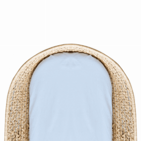 Fitted Bassinet Sheet (Color: Blue)