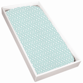 Terry Change Pad Sheet (Color: Turqoise Octagon)