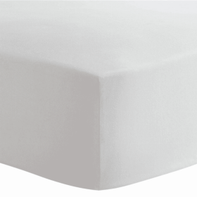 Org.Interlock Fitted Crib Sheets (Color: White)