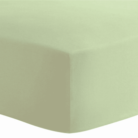 Org.Interlock Fitted Crib Sheets (Color: Green)