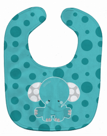 Polkadot Animal Baby Bib (Color: Elephants, size: 10 x 13)