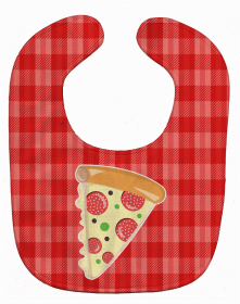Pizza Baby Bib (Color: Slice of Pizza, size: 10 x 13)