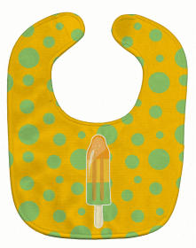 Ice Pop Popcicle Baby Bib (Color: Orange Green, size: 10 x 13)
