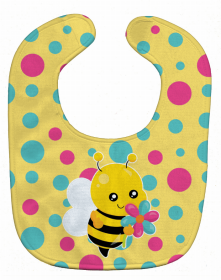 Insect Baby Bib (Color: Bee with Flower, size: 10 x 13)