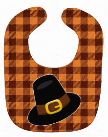 Thanksgiving Baby Bib (Color: Pilgrim Hat, size: 10 x 13)