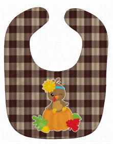 Thanksgiving Baby Bib (Color: Baby Turkey, size: 10 x 13)
