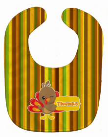 Thanksgiving Baby Bib (Color: Turkey Thanks, size: 10 x 13)