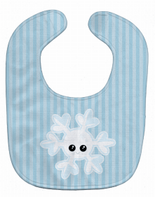 Weather Baby Bib (Color: Snowflake Face, size: 10 x 13)