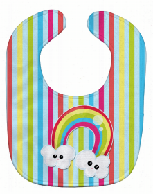 Weather Baby Bib (Color: Rainbow Face, size: 10 x 13)