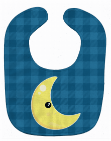 Weather Baby Bib (Color: Moon Face, size: 10 x 13)