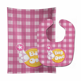 Girl Baby Bib & Burp Cloth (Color: Big One, size: 11 x 18)