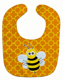 Insect Baby Bib (Color: Bee on Quatrafoil, size: 10 x 13)