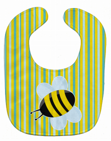 Insect Baby Bib (Color: Bee on Stripes, size: 10 x 13)