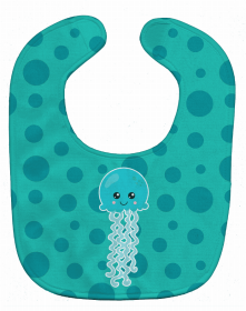 Ocean Baby Bib (Color: Blue Jellyfish, size: 10 x 13)