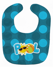 Summer Baby Bib (Color: Pool, size: 10 x 13)