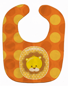 Zoo Animal Baby Bib (Color: Month 0 Lion, size: 10 x 13)