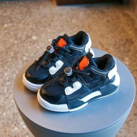 2022 New Mesh Kids Sneakers Lightweight Children Shoes Casual Breathable Boys Girls Shoes Non-slip Baby Sneakers Zapatillas (Color: black, size: 26 (Insole 15.8cm))