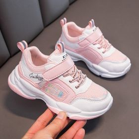 2022 Autumn New Tennis Girl Sneakers Children Boy Baby Mesh Breathable Kids Shoes Toddler Flats Outdoor Casual Running Training (Color: BS0716972-3, size: 34)