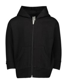 Infant Zip Fleece Hoodie - HEATHER - 6MOS (Color: black, size: 18MOS)