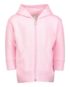 Infant Zip Fleece Hoodie - HEATHER - 6MOS (Color: Pink, size: 6MOS)