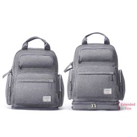 Large Capacity Diaper Bag (Primary Colour: Gray)