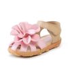 New Arrival Summer Cool Baby Girls Sandals Shoes Skidproof Toddlers Infant Children Kids Flower Shoes PU Leather Size 21-30