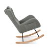 Rocking Chair - with rubber leg and cashmere fabric;  suitable for living room and bedroom