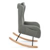 Rocking Chair - with rubber leg and cashmere fabric;  suitable for living room and bedroom